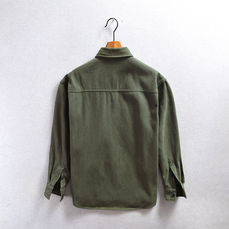 VIBELARA | CAMISA CARGO DE FORRO POLAR PARA HOMBRE