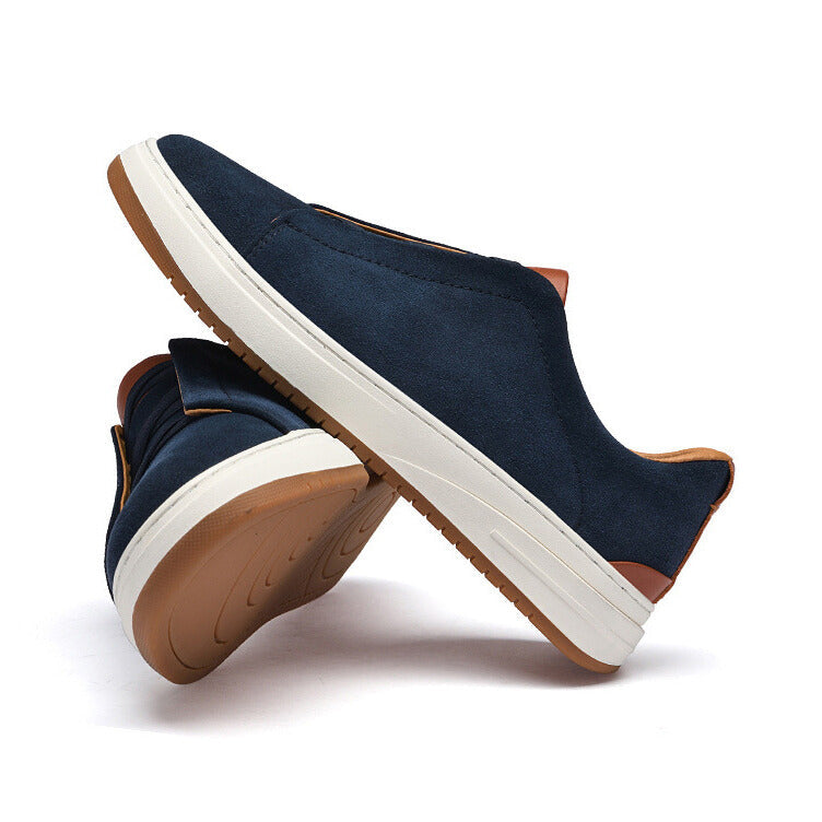 VIBELARA | ZAPATOS SLIP-ON DE ANTE PARA HOMBRE