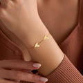 Pulsera personalizada grabada con forma de corazón