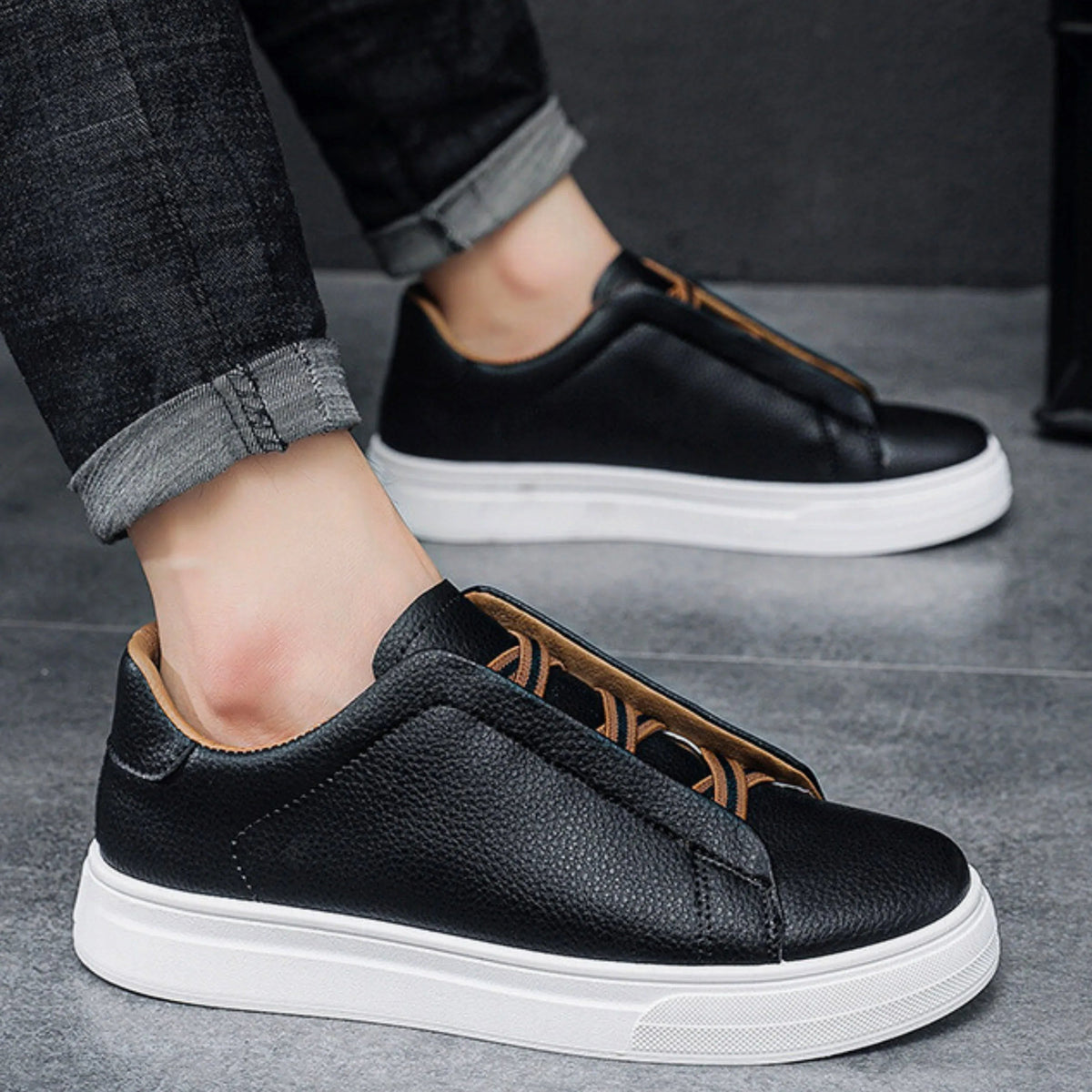 VIBELARA | SNEAKERS SIN CORDONES PARA HOMBRE