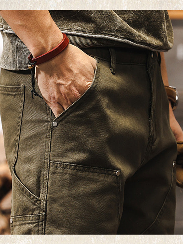 VIBELARA | PANTALÓN DE ALGODÓN UTILITARIO