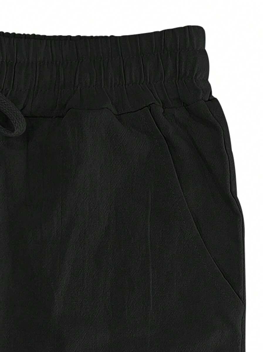 VIBELARA | PANTALÓN LIGERO DE LINO CON CORDÓN