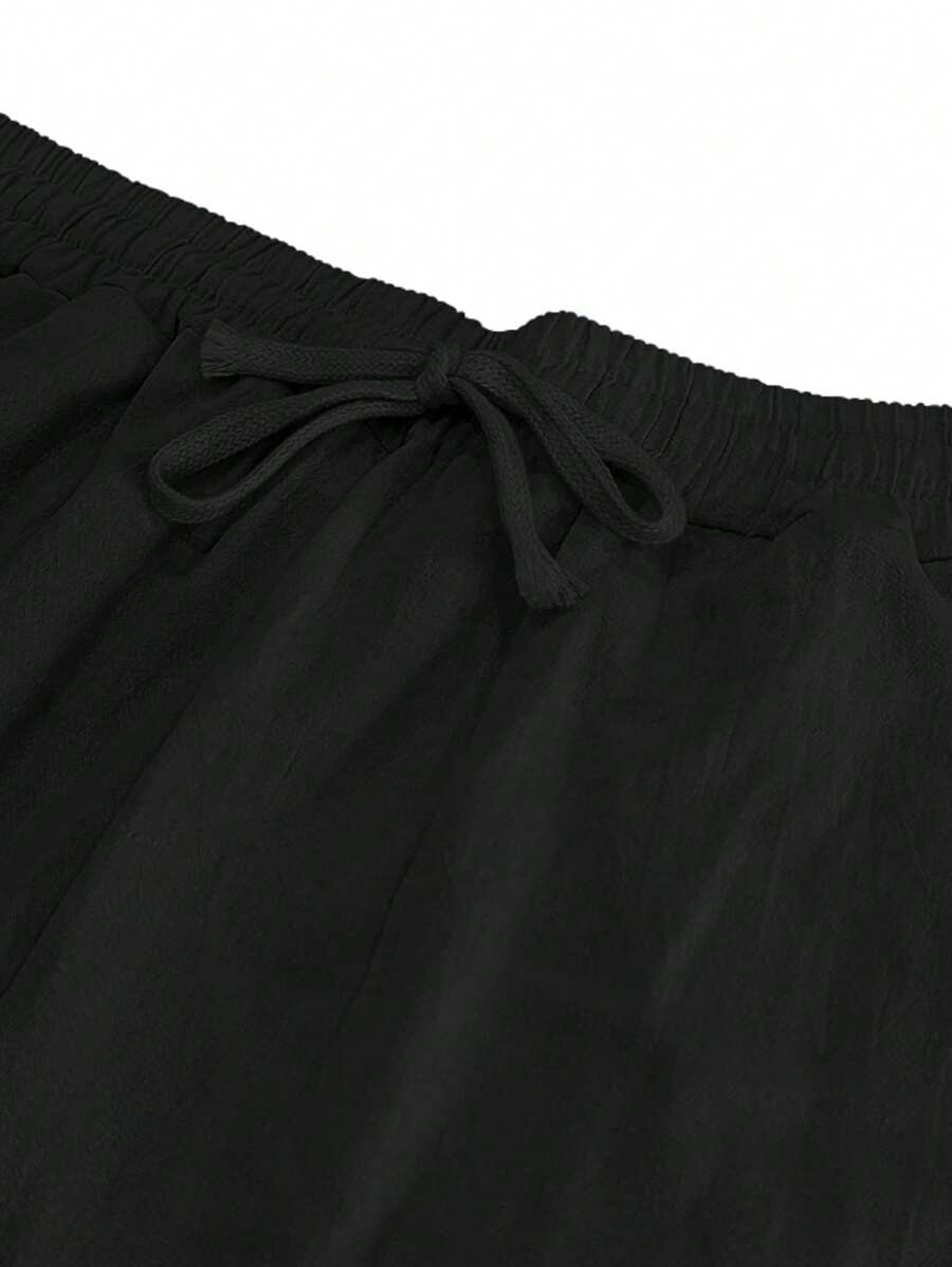 VIBELARA | PANTALÓN LIGERO DE LINO CON CORDÓN