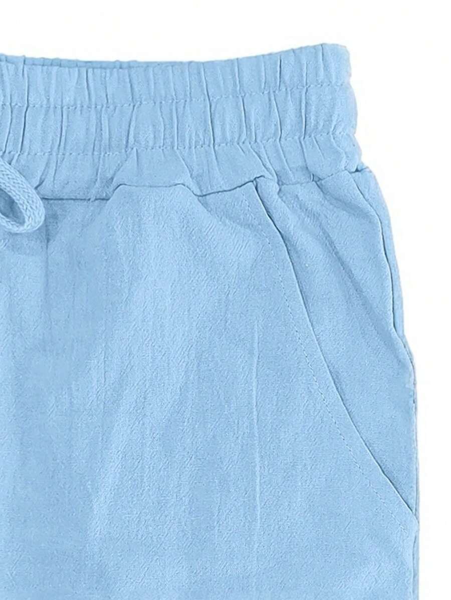 VIBELARA | PANTALÓN LIGERO DE LINO CON CORDÓN