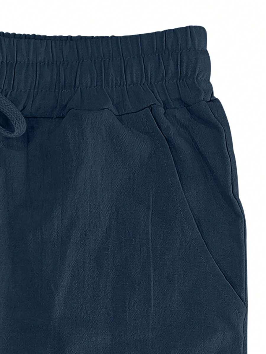 VIBELARA | PANTALÓN LIGERO DE LINO CON CORDÓN