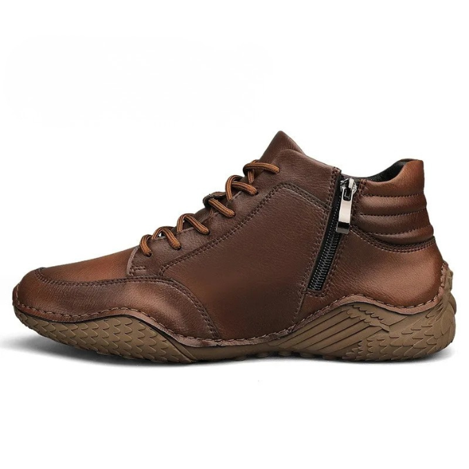 VIBELARA | BOTAS ROBUSTAS DE CUERO PARA HOMBRE
