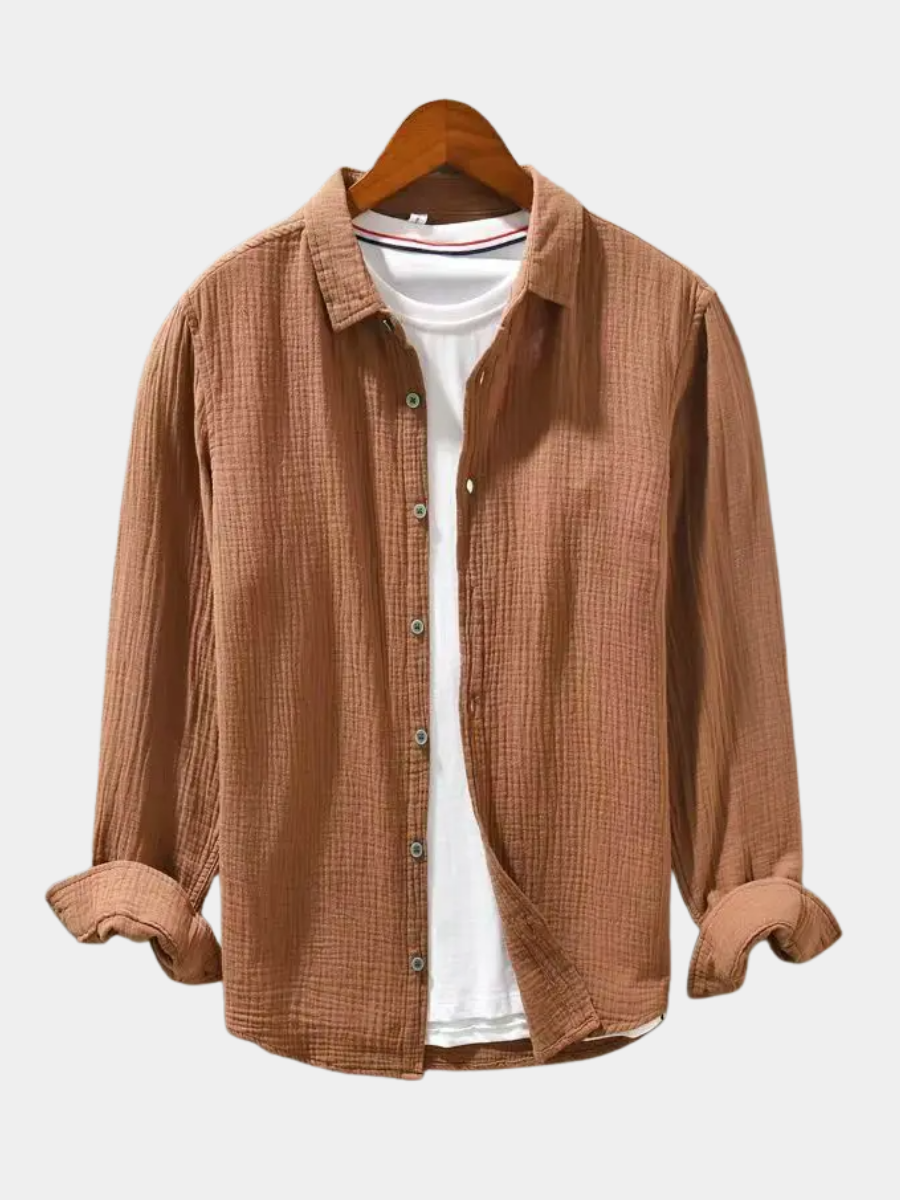 VIBELARA | CAMISA ELEGANTE DE ALGODÓN SUAVE COMO LA SEDA