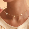 Collar personalizado grabado con forma de corazón