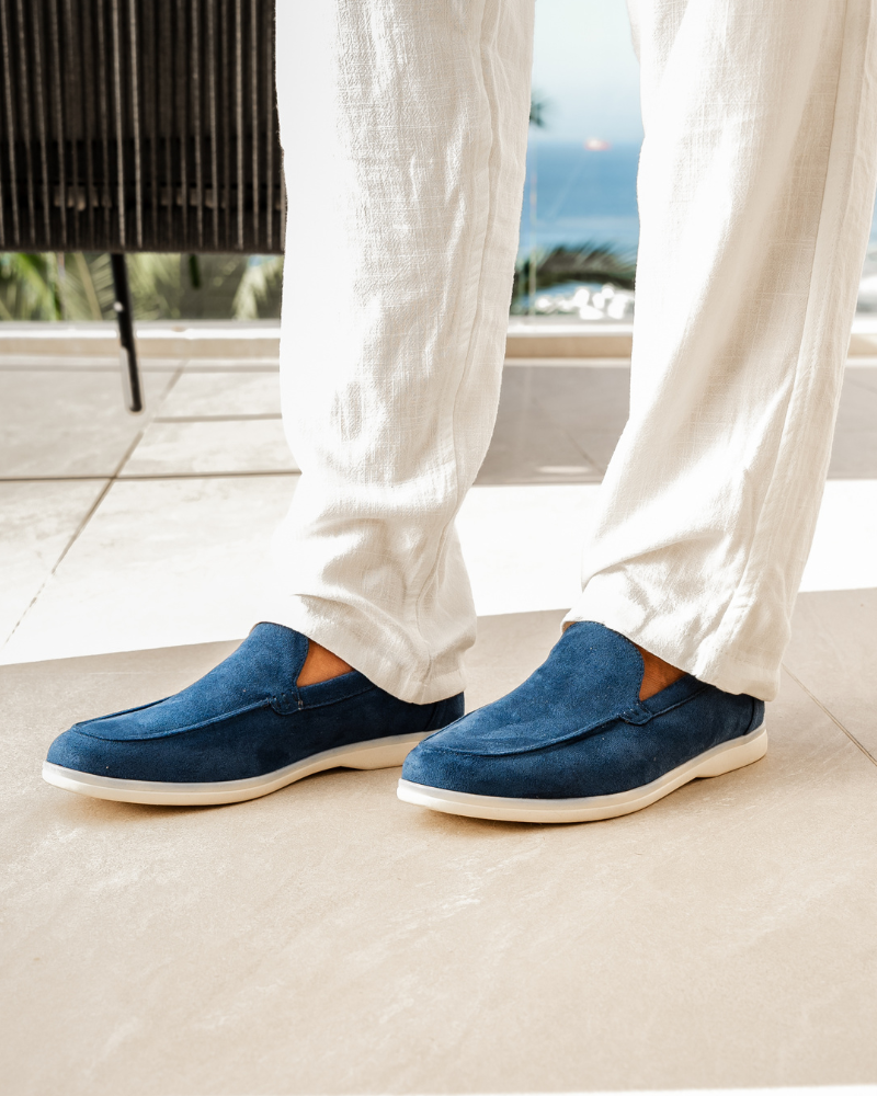 VIBELARA | MOCASINES DE CUERO Y ANTE