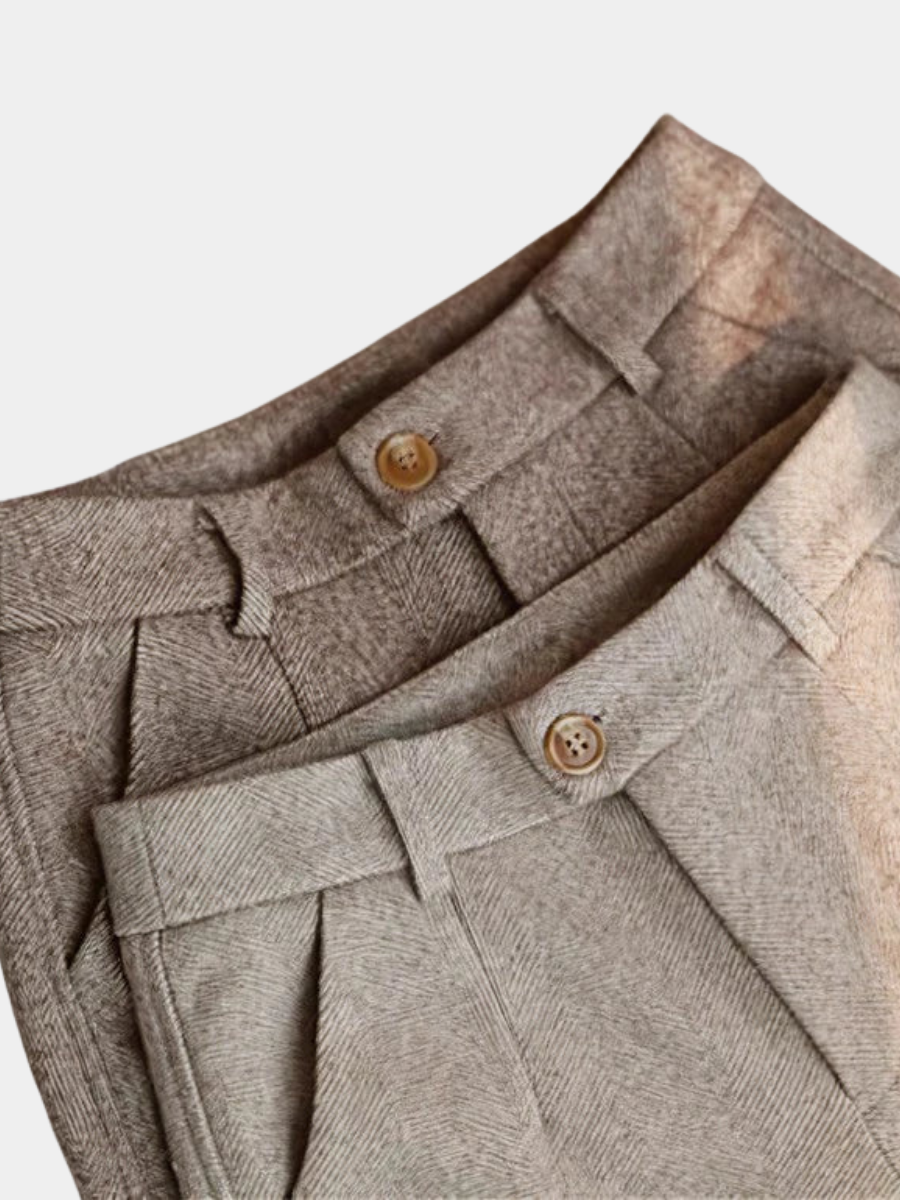 VIBELARA | PANTALONES ELEGANTES DE PURA LANA A MEDIDA