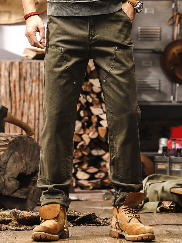 VIBELARA | PANTALÓN DE ALGODÓN UTILITARIO