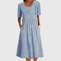 Julia - Vestido midi a rayas