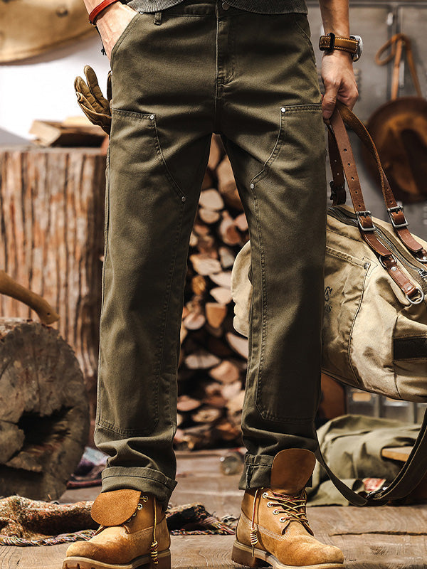 VIBELARA | PANTALÓN DE ALGODÓN UTILITARIO