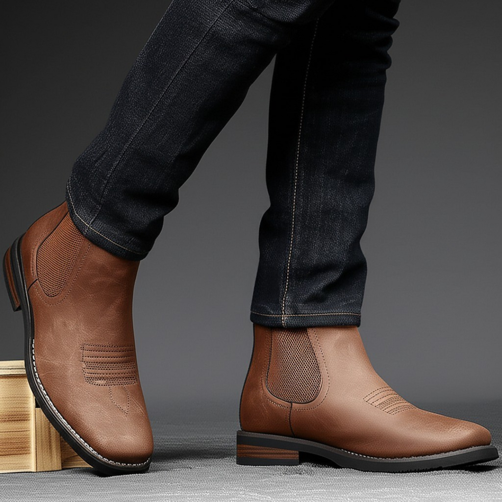 VIBELARA | BOTAS CLÁSICAS DE CUERO PARA HOMBRE