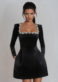 VIBELARA | MINIVESTIDO DE TERCIOPELO