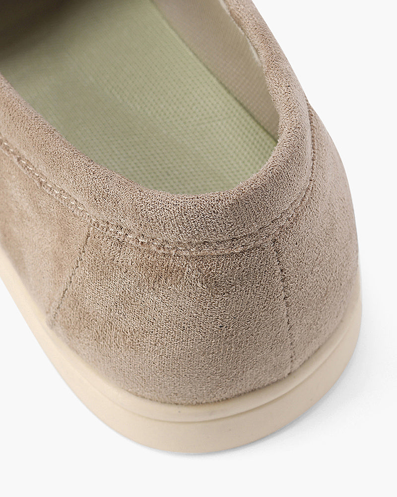 VIBELARA | MOCASINES DE CUERO Y ANTE