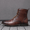 VIBELARA | BOTAS URBANAS DE PIEL ENVEJECIDA PARA HOMBRE