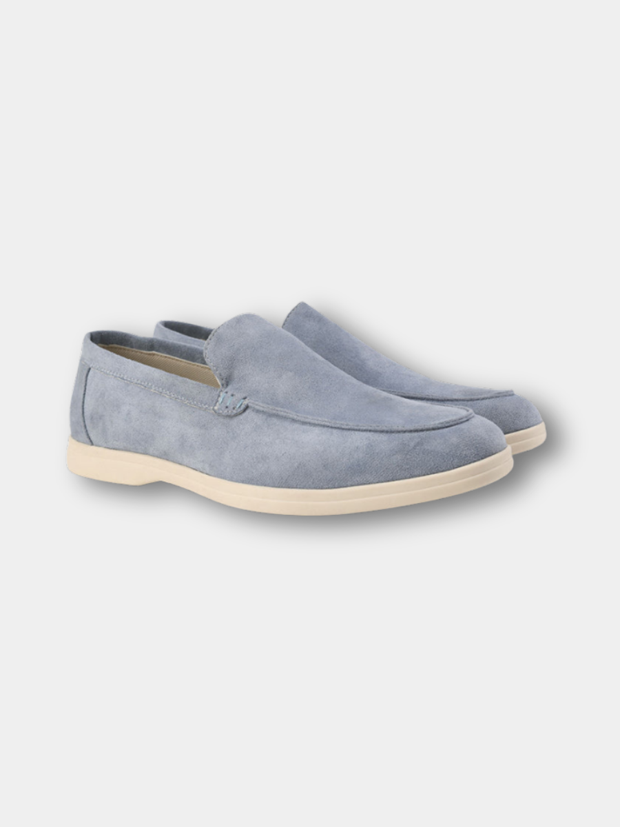 VIBELARA | MOCASINES DE CUERO Y ANTE