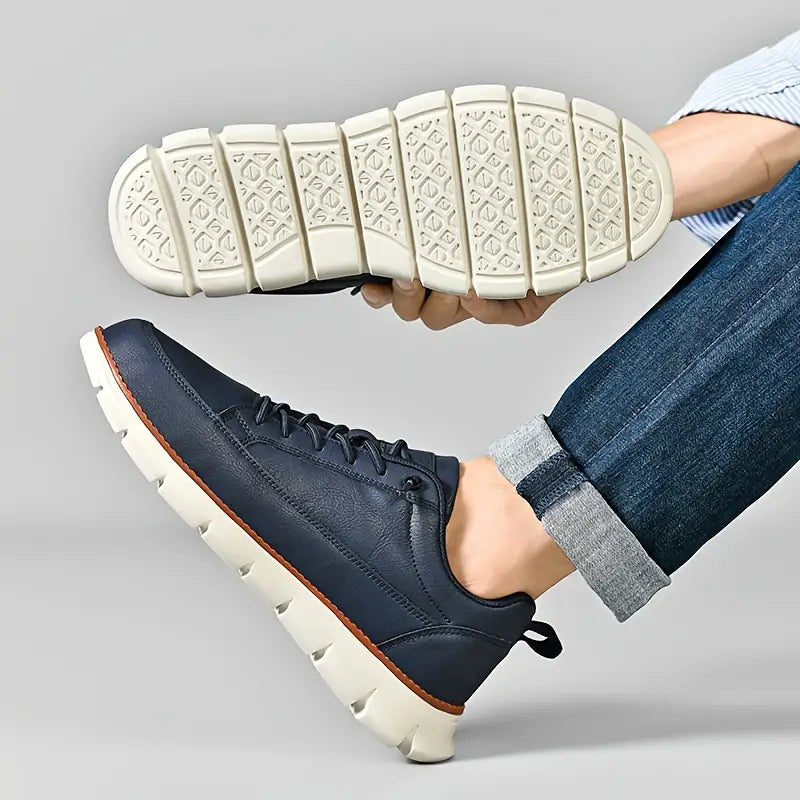 VIBELARA | SNEAKERS DE CUERO CON SOPORTE