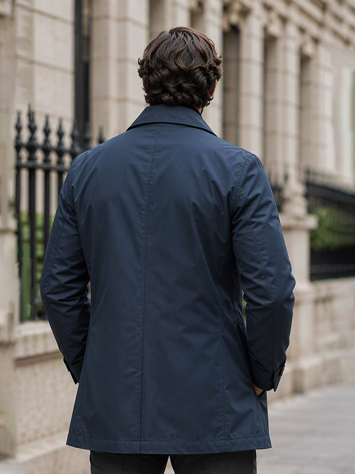 GABARDINA IMPERMEABLE HASTA LA CINTURA PARA HOMBRE