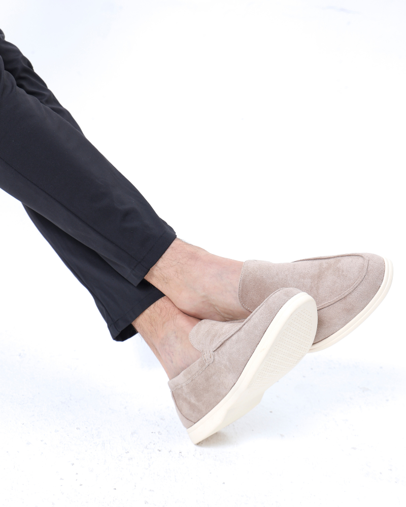VIBELARA | MOCASINES DE CUERO Y ANTE