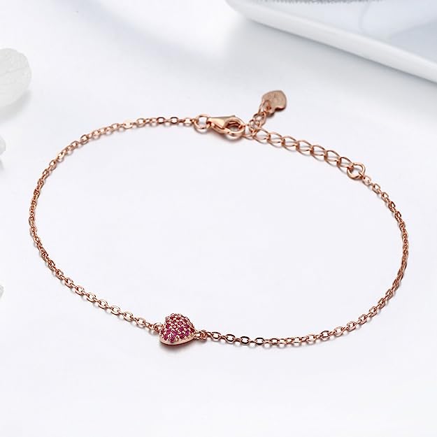 Pulsera con corazón tachuela