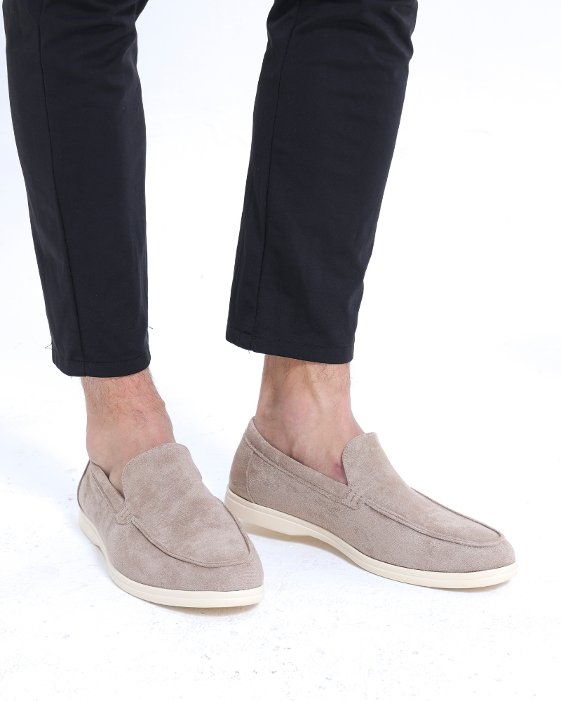 VIBELARA | MOCASINES DE CUERO Y ANTE