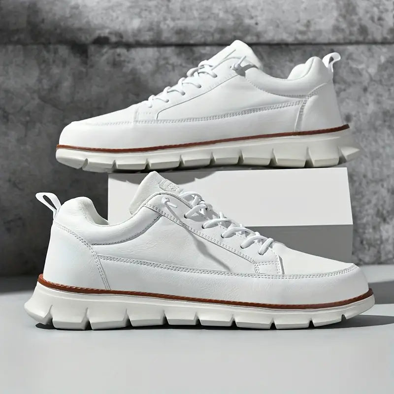 VIBELARA | SNEAKERS DE CUERO CON SOPORTE