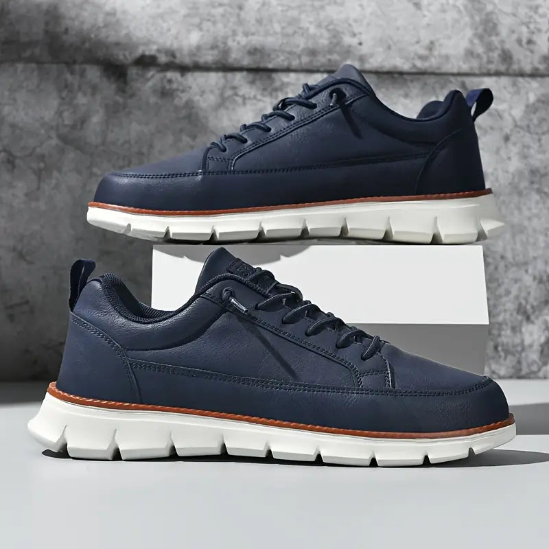 VIBELARA | SNEAKERS DE CUERO CON SOPORTE