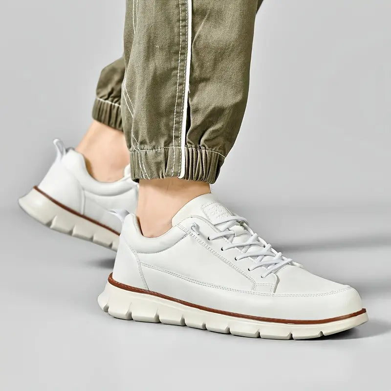 VIBELARA | SNEAKERS DE CUERO CON SOPORTE