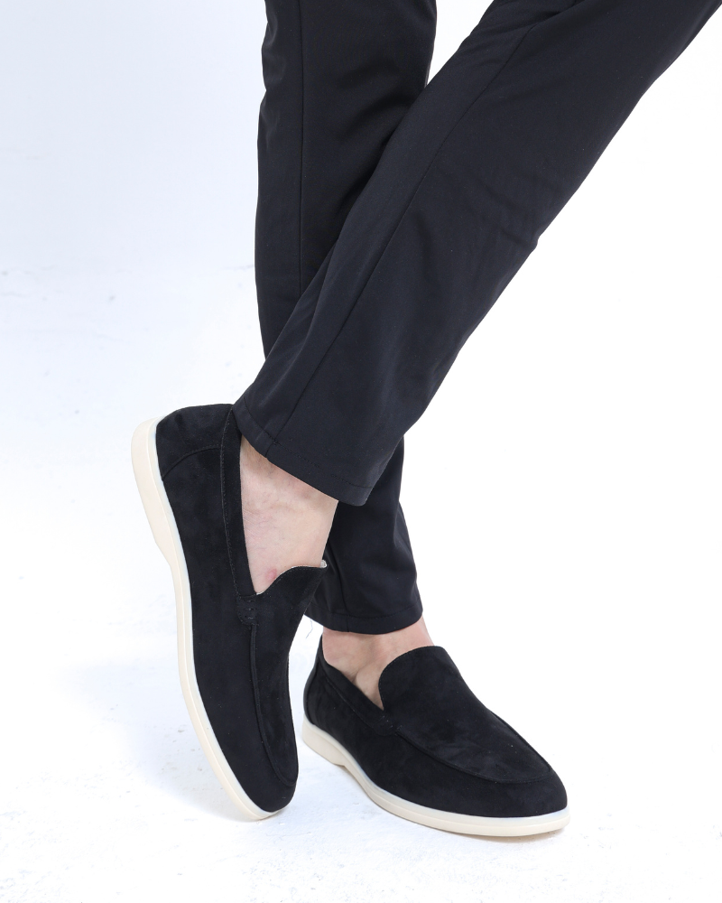 VIBELARA | MOCASINES DE CUERO Y ANTE