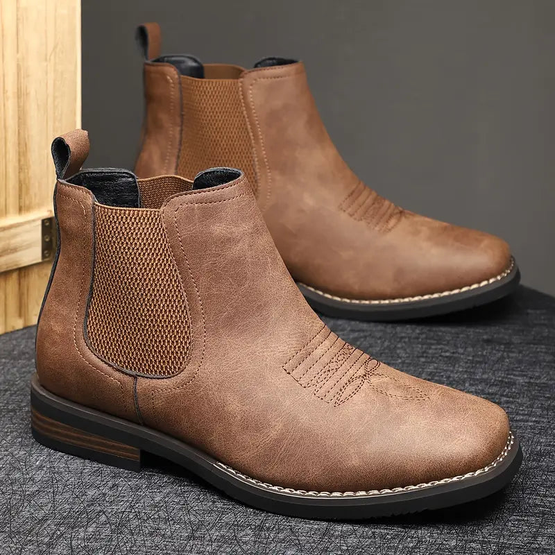 VIBELARA | BOTAS CLÁSICAS DE CUERO PARA HOMBRE