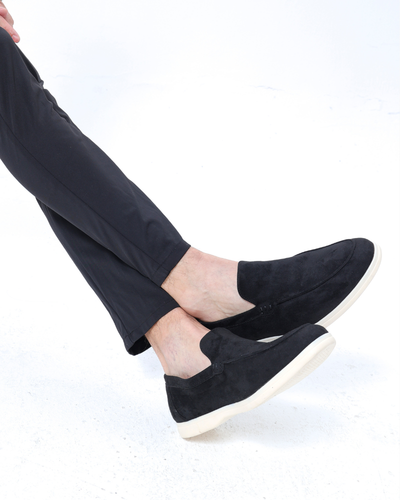 VIBELARA | MOCASINES DE CUERO Y ANTE
