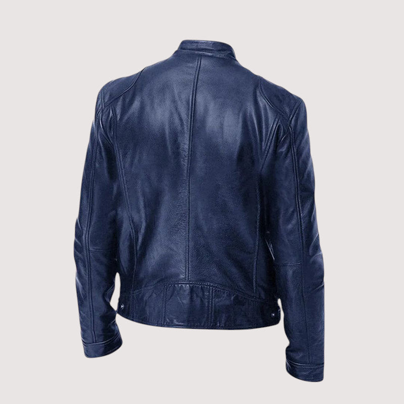 VIBELARA | CHAQUETA DE CUERO PREMIUM ELEGANTE PARA HOMBRE