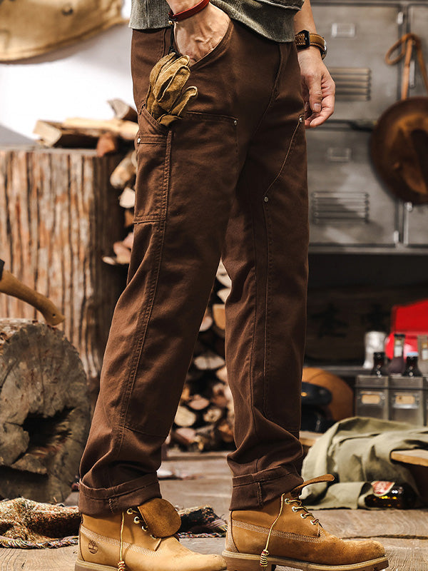 VIBELARA | PANTALÓN DE ALGODÓN UTILITARIO