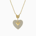 Collar con corazón de flecha