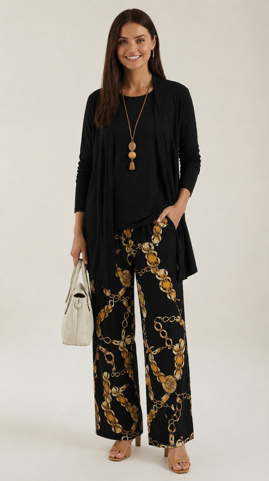 Conjunto elegante de tres piezas