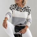 VIBELARA | JERSEY DE PUNTO CON ESTAMPADO DE LEOPARDO MARGOT
