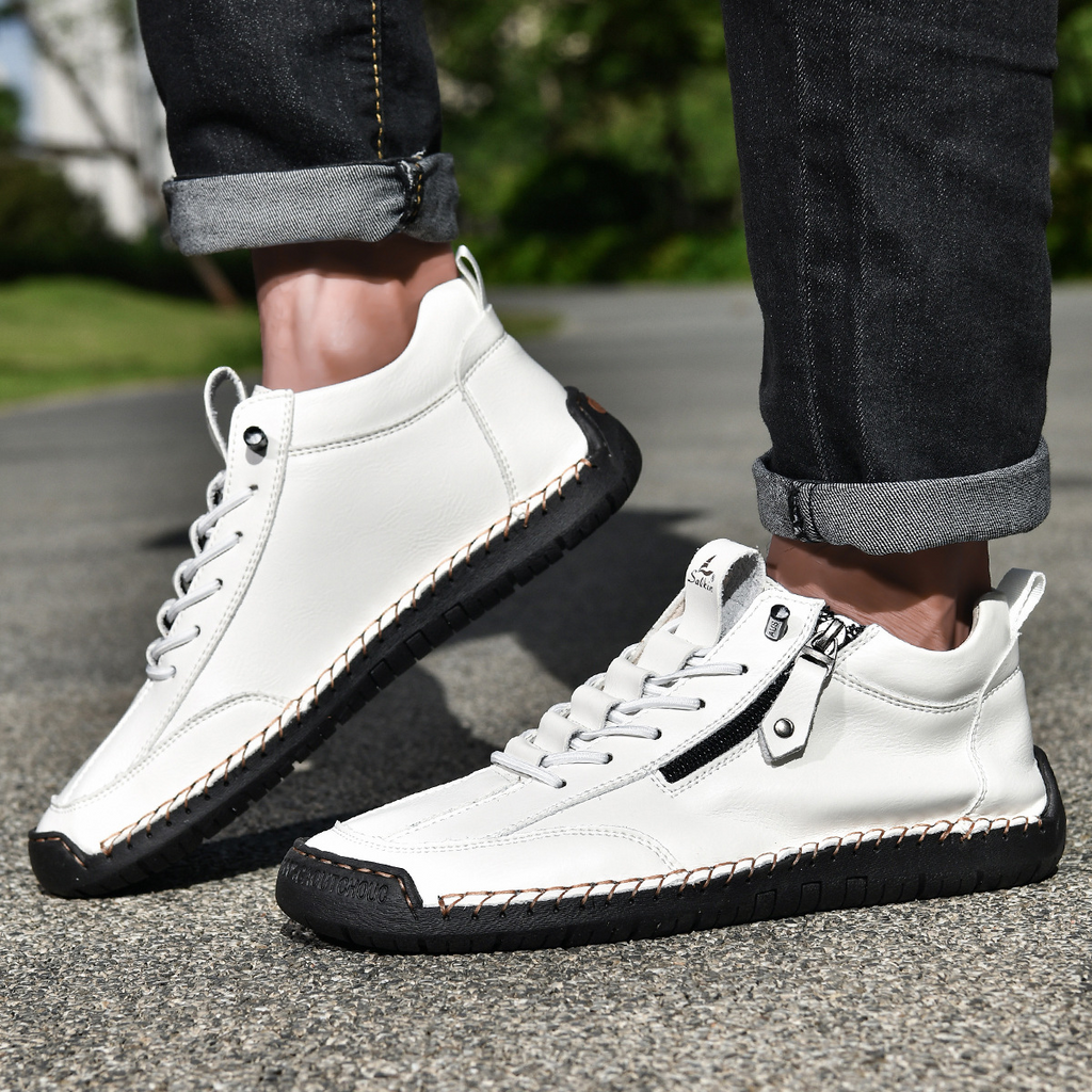 VIBELARA | ZAPATOS DE NOBUCK CON CREMALLERA PARA HOMBRE