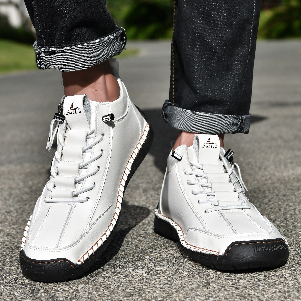 VIBELARA | ZAPATOS DE NOBUCK CON CREMALLERA PARA HOMBRE