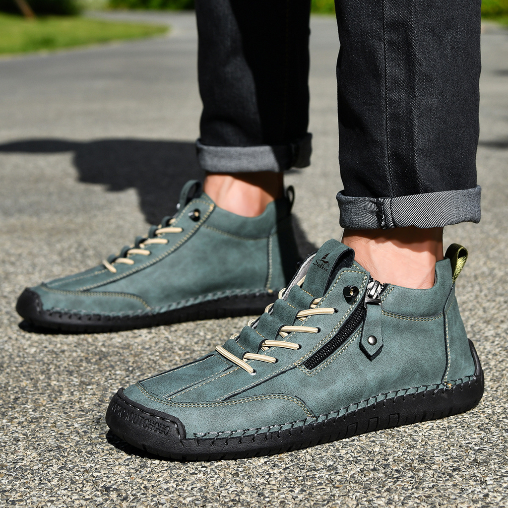 VIBELARA | ZAPATOS DE NOBUCK CON CREMALLERA PARA HOMBRE