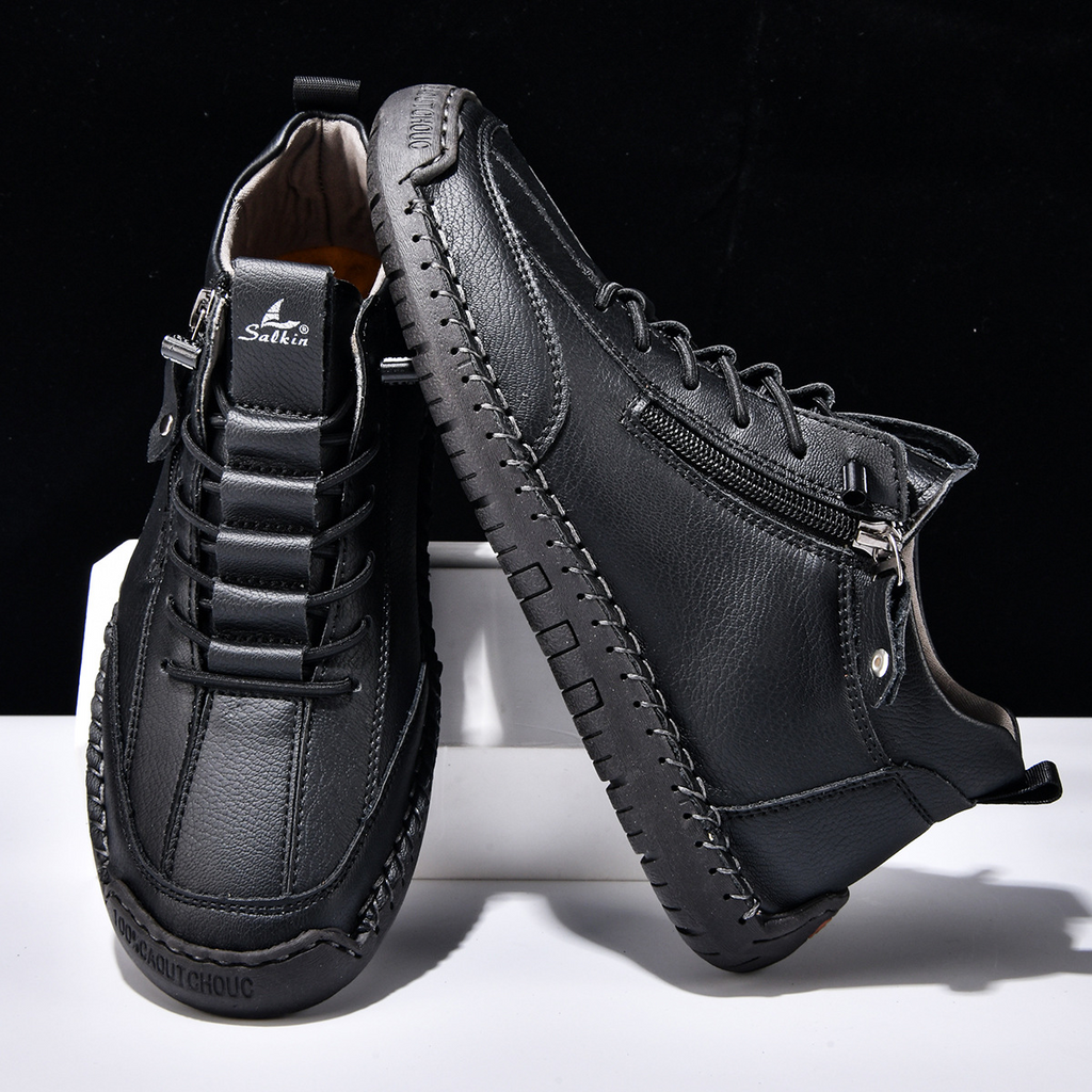 VIBELARA | ZAPATOS DE NOBUCK CON CREMALLERA PARA HOMBRE