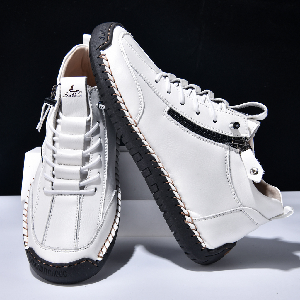 VIBELARA | ZAPATOS DE NOBUCK CON CREMALLERA PARA HOMBRE