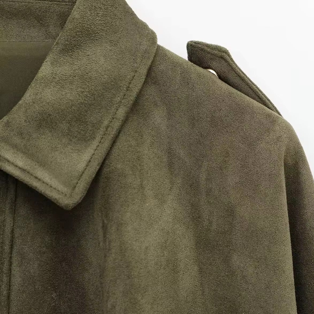 VIBELARA | CHAQUETA DE ANTE SINTÉTICO