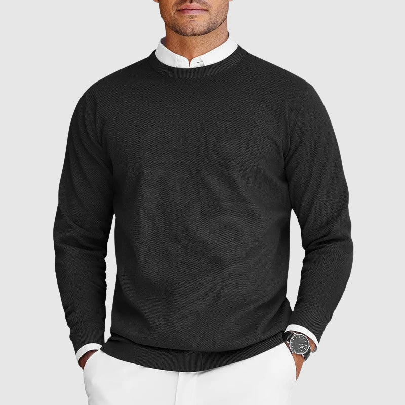 VIBELARA | JERSEY DE CUELLO REDONDO PARA HOMBRE