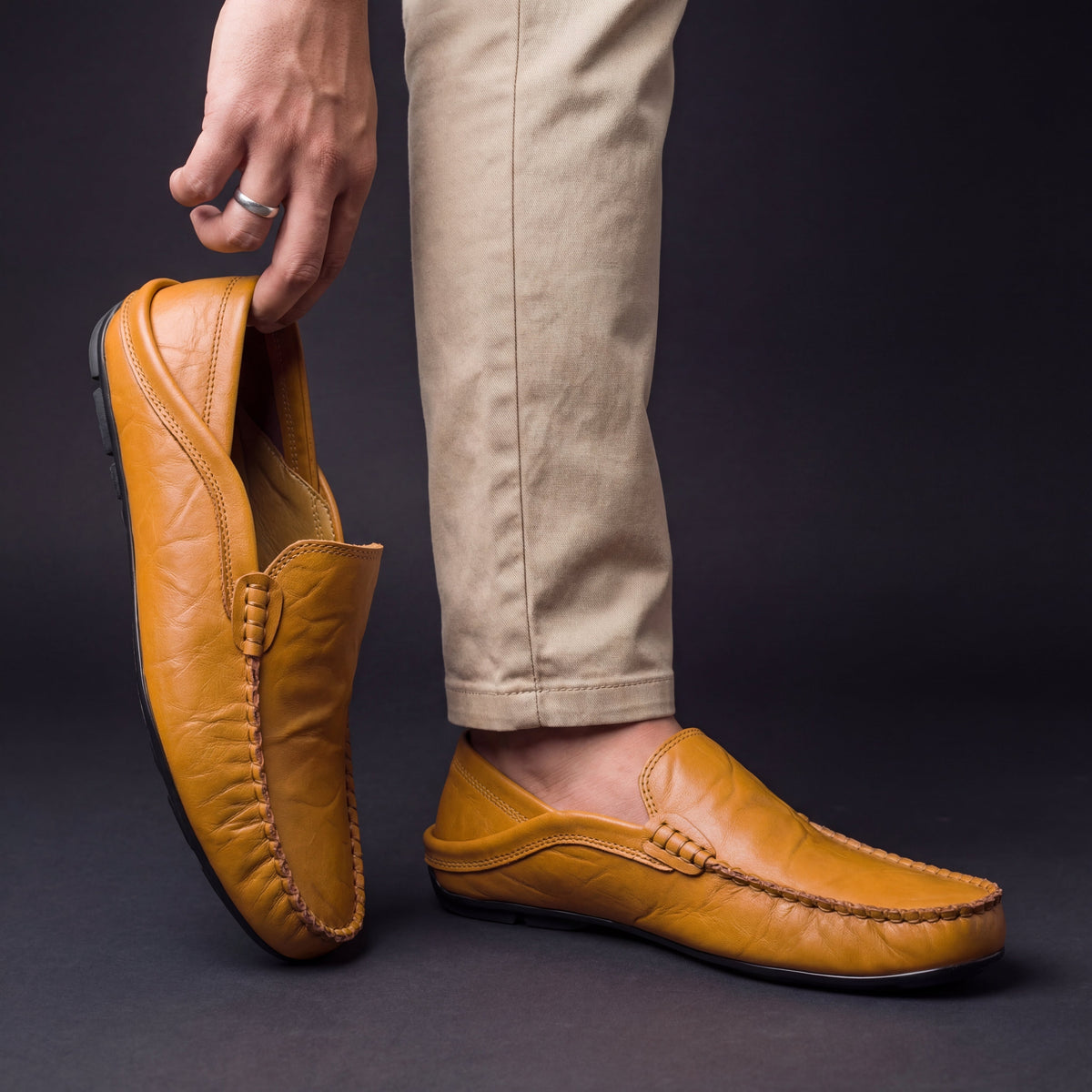 VIBELARA | MOCASINES DE CUERO SUAVE ANTOINE