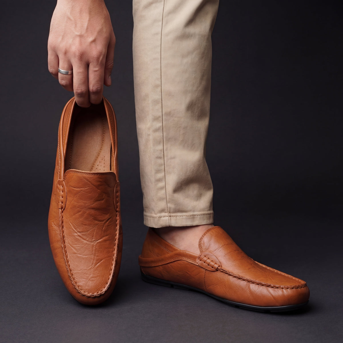 VIBELARA | MOCASINES DE CUERO SUAVE ANTOINE