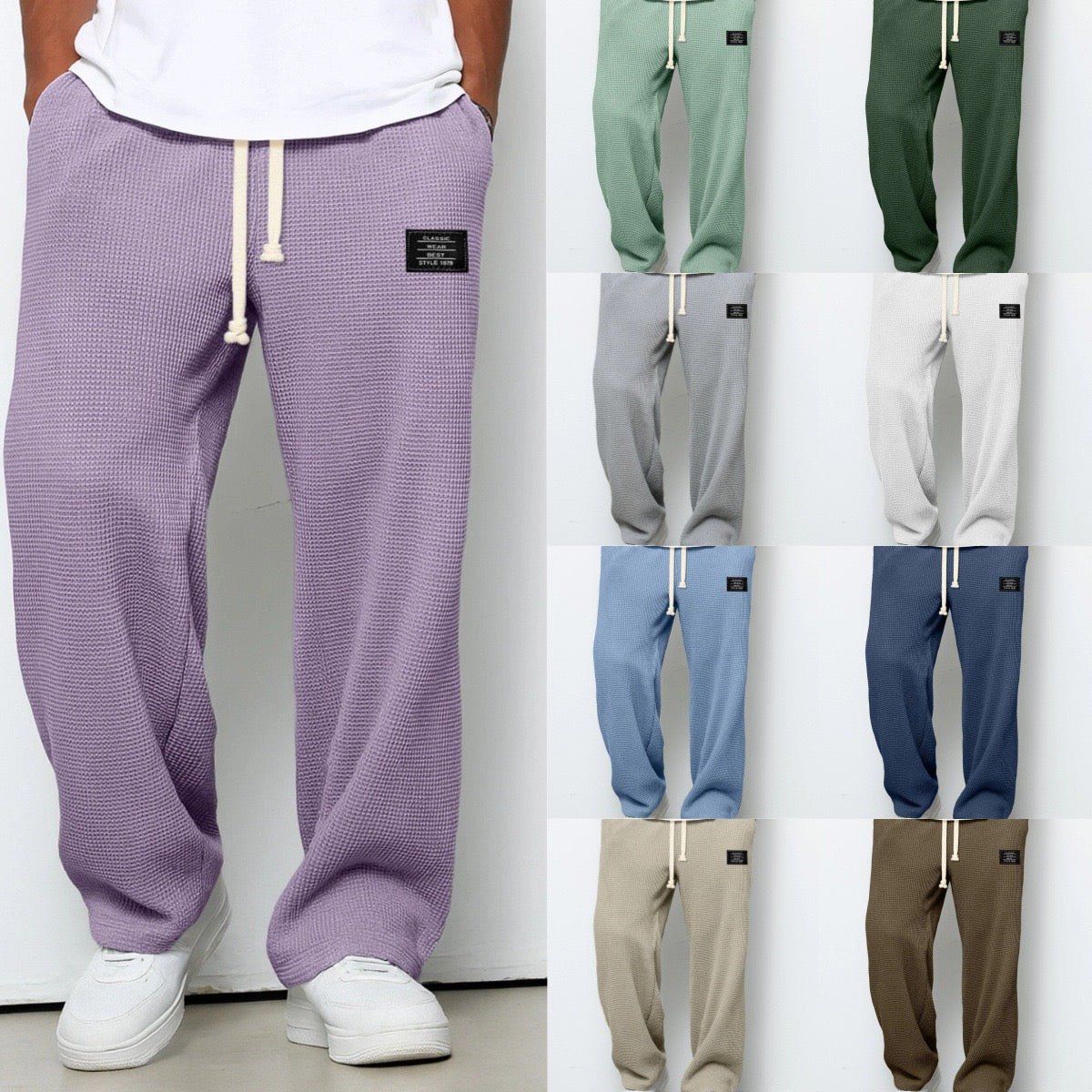 VIBELARA | PANTALONES DE HOMBRE DE CORTE CÓMODO