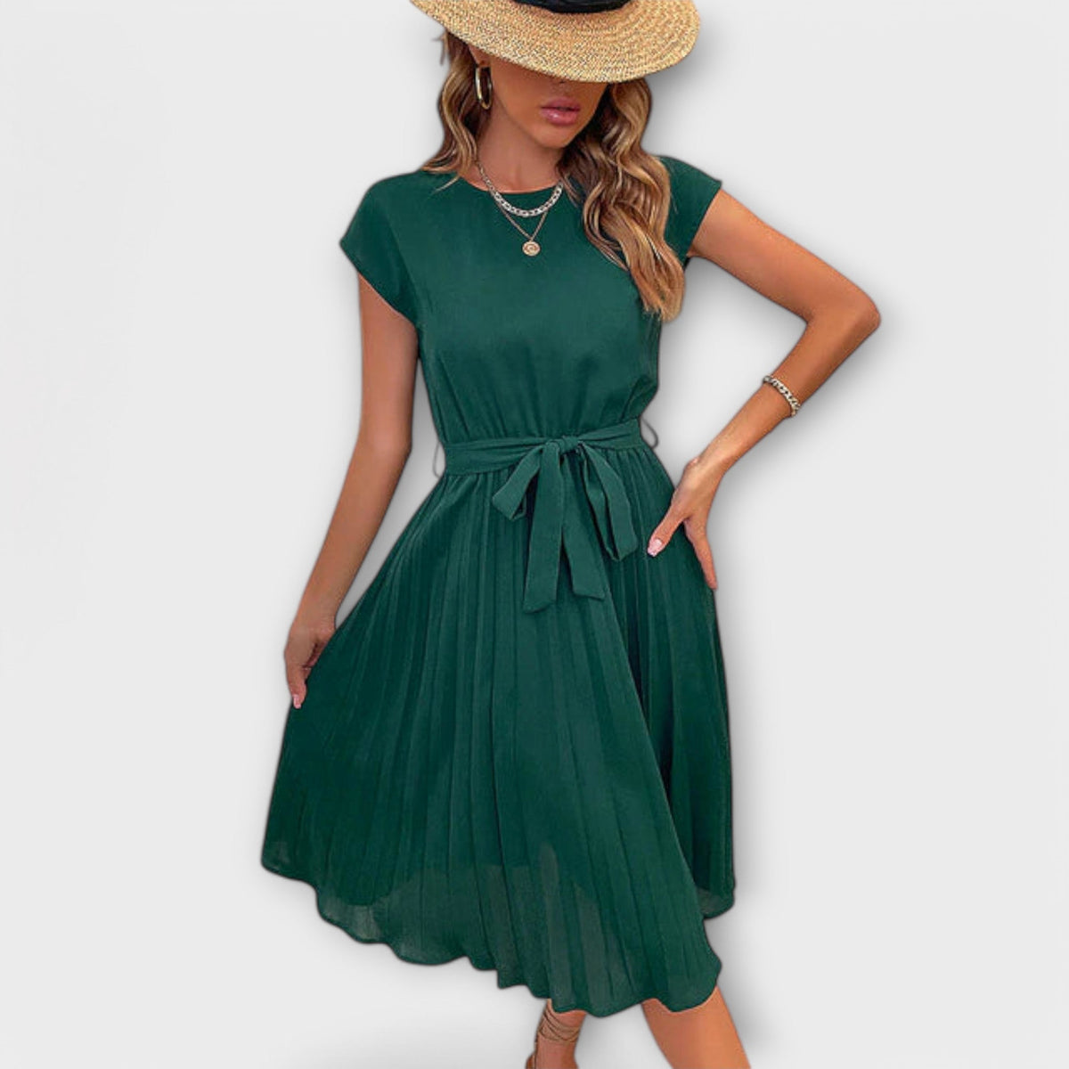 Shira™ | Vestido Midi Plisado para el Verano