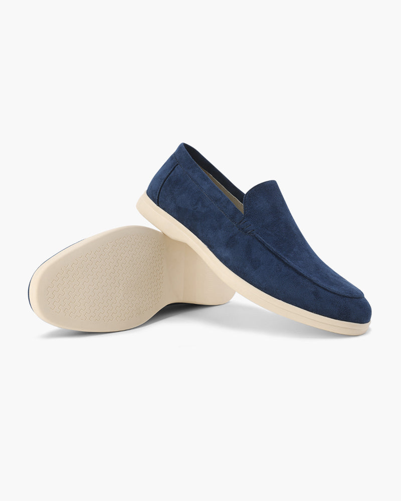VIBELARA | MOCASINES DE CUERO Y ANTE